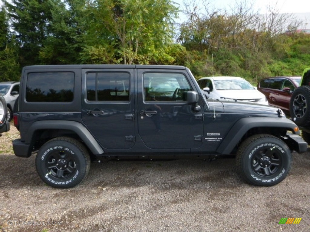 2017 Wrangler Unlimited Sport 4x4 - Rhino / Black photo #7