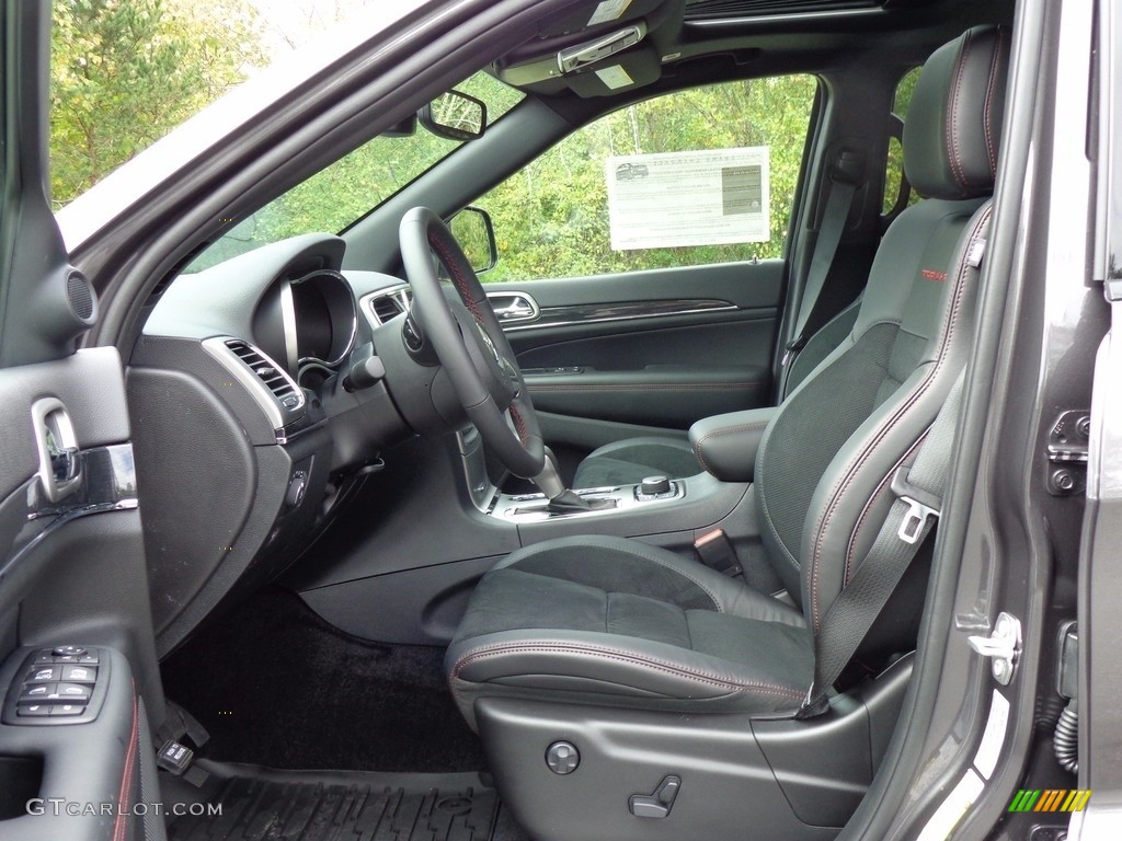Black Interior 2017 Jeep Grand Cherokee Trailhawk 4x4 Photo #116421593