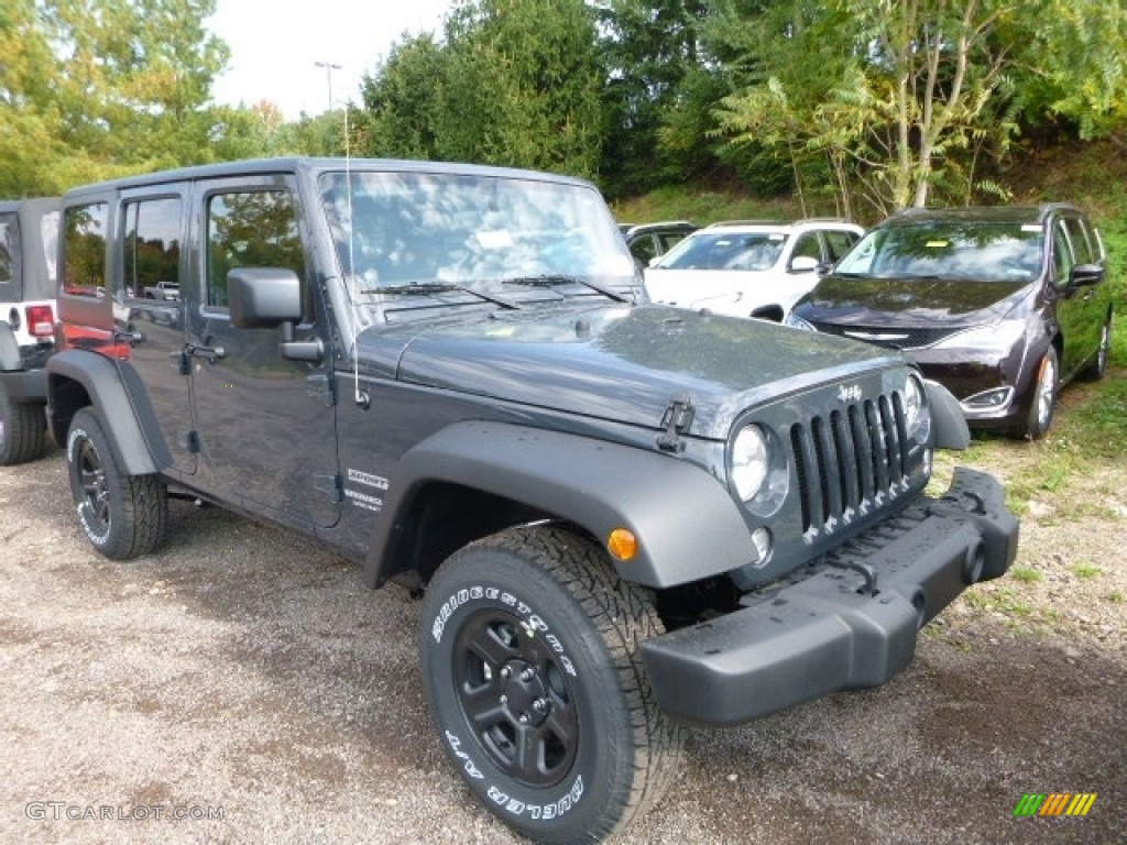 2017 Wrangler Unlimited Sport 4x4 - Rhino / Black photo #10