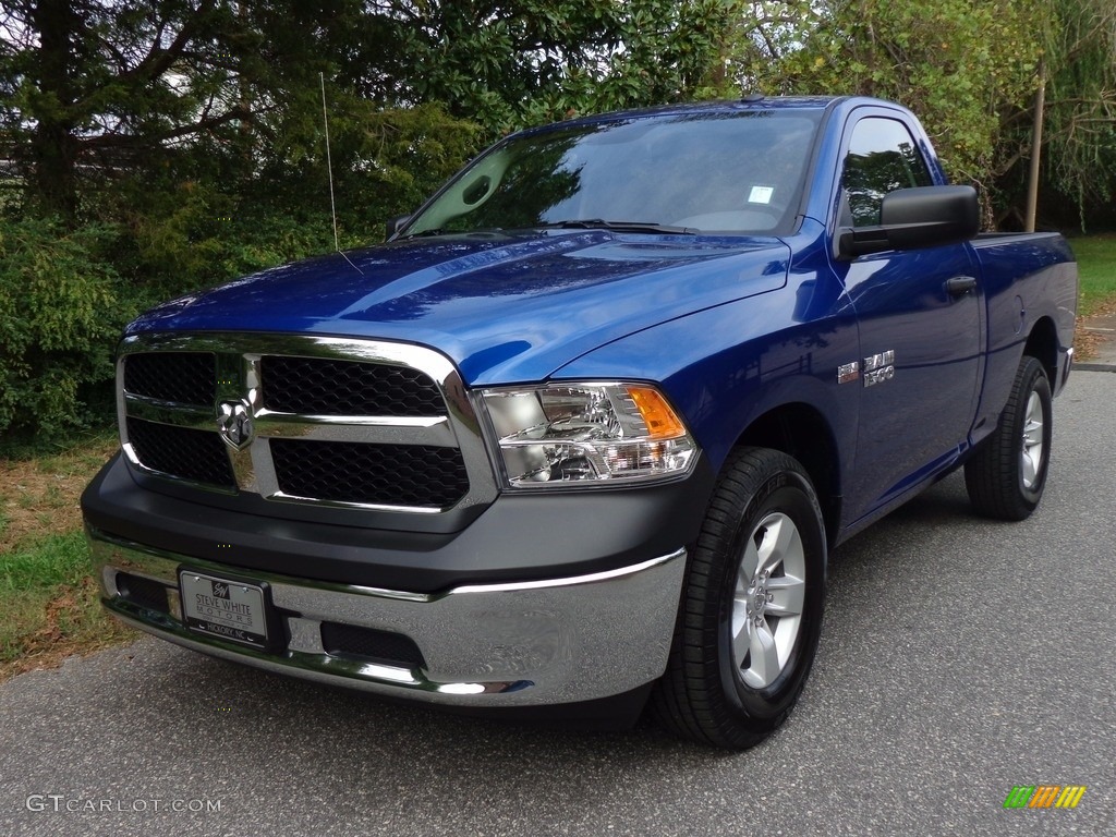 2017 1500 Tradesman Regular Cab - Blue Streak Pearl / Black/Diesel Gray photo #2