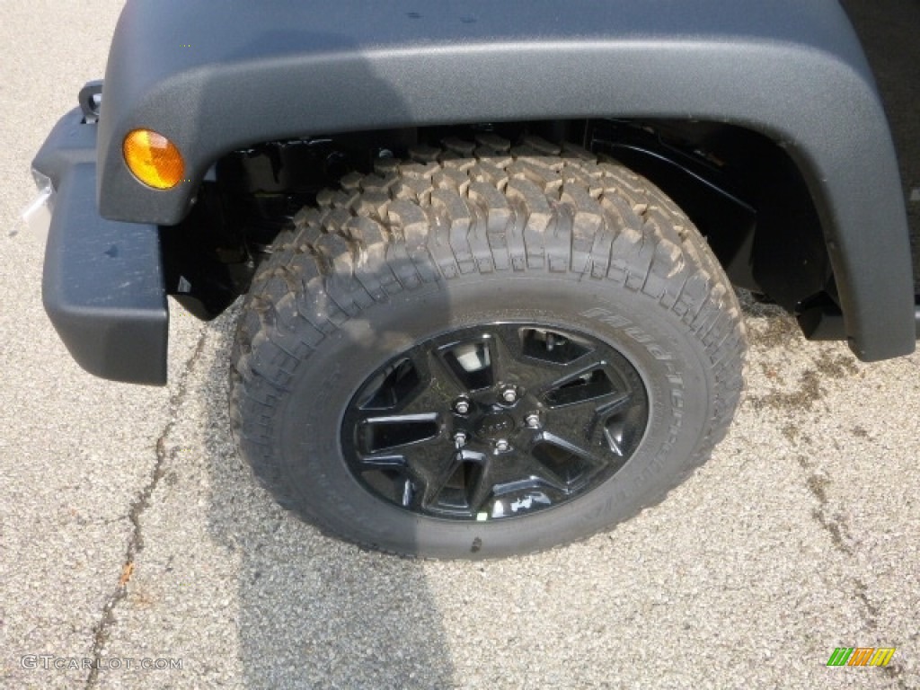 2017 Wrangler Willys Wheeler 4x4 - Black / Black photo #2