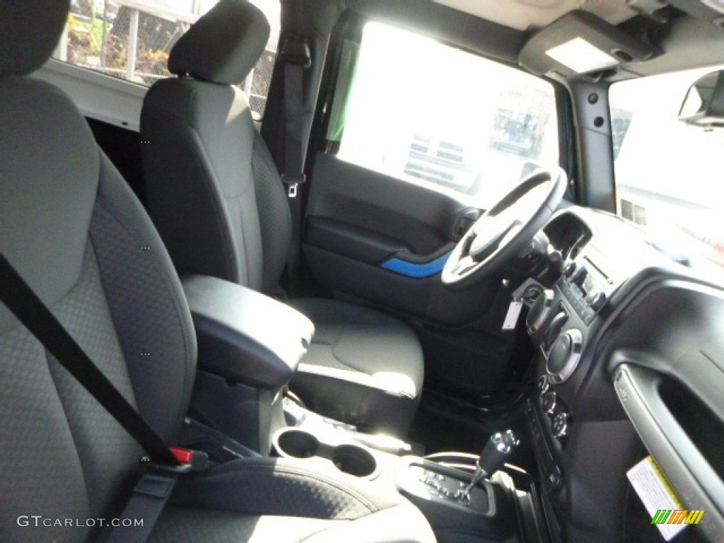 2017 Wrangler Willys Wheeler 4x4 - Black / Black photo #8