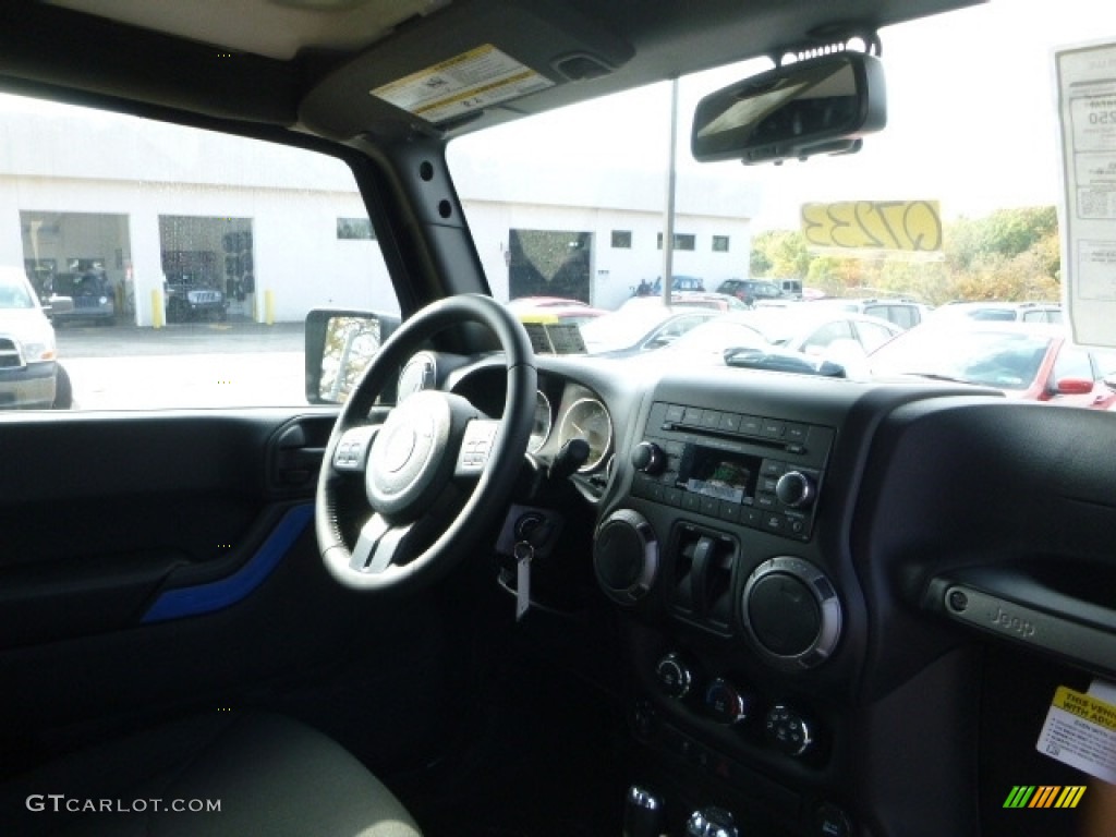 2017 Wrangler Willys Wheeler 4x4 - Black / Black photo #9