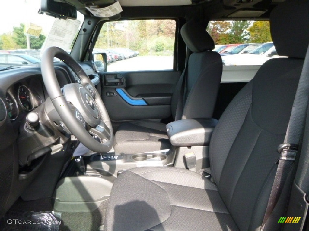 2017 Wrangler Willys Wheeler 4x4 - Black / Black photo #13