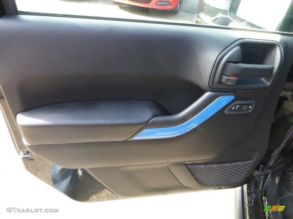 2017 Wrangler Willys Wheeler 4x4 - Black / Black photo #14