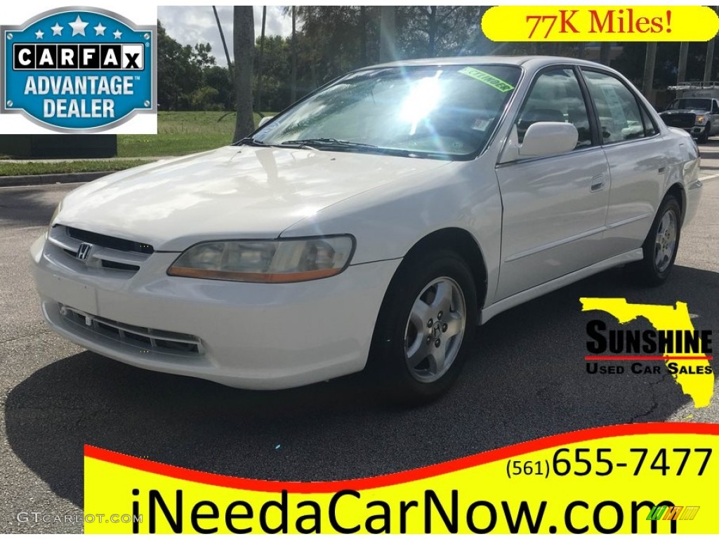 2000 Accord EX V6 Sedan - Taffeta White / Quartz photo #1
