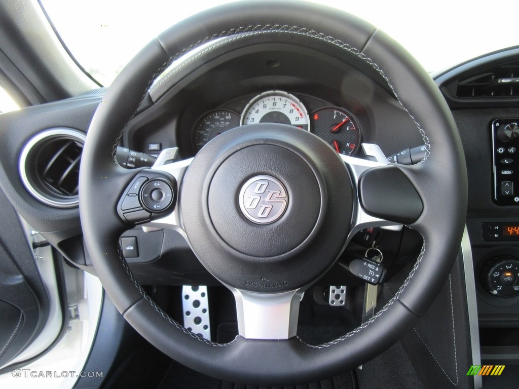 2017 Toyota 86 Standard 86 Model Black Steering Wheel Photo #116429603