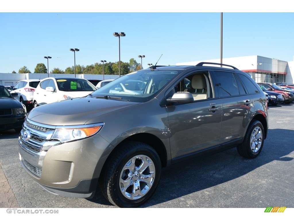 2013 Edge SEL AWD - Mineral Gray Metallic / Medium Light Stone photo #7