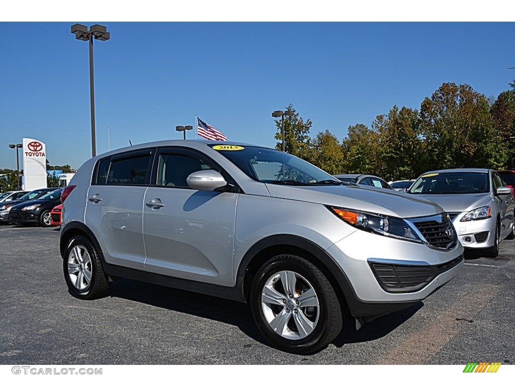 2013 Sportage LX - Bright Silver / Black photo #1