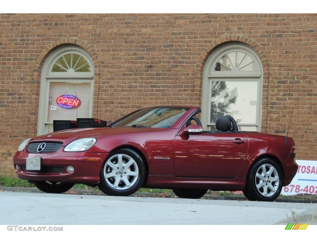2004 SLK 230 Kompressor Roadster - Firemist Red Metallic / Charcoal photo #2