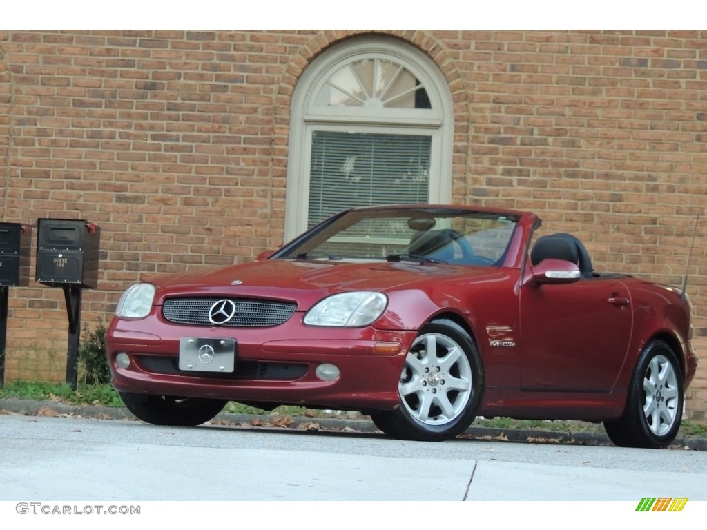 2004 SLK 230 Kompressor Roadster - Firemist Red Metallic / Charcoal photo #4