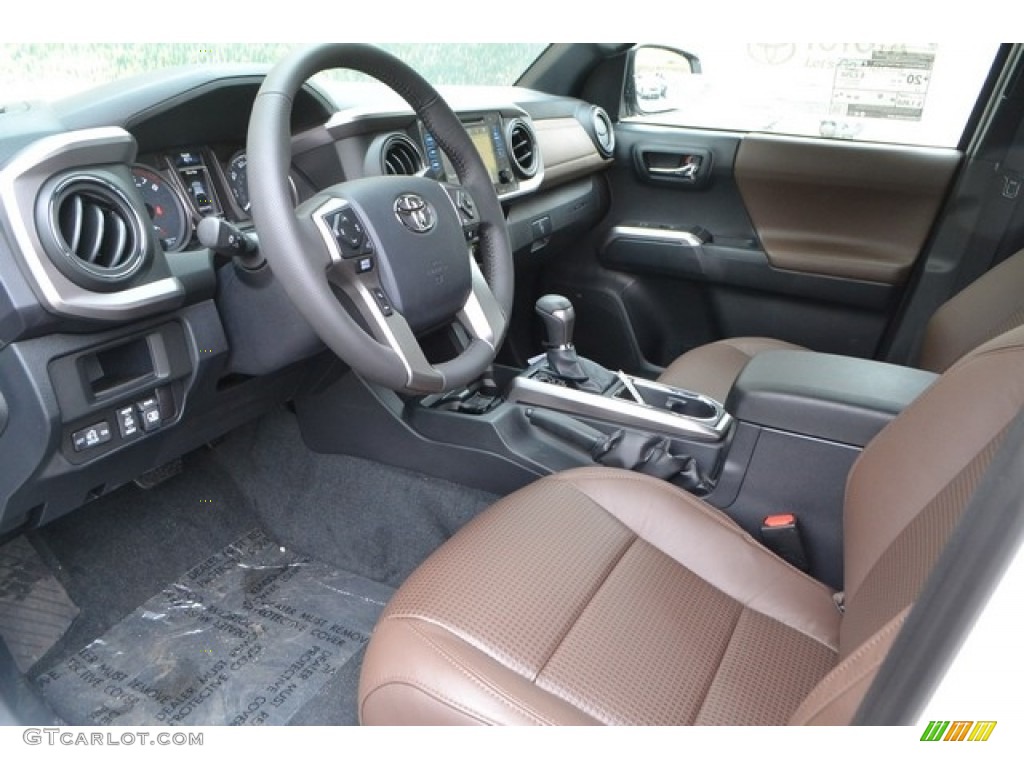 Limited Hickory Interior 2017 Toyota Tacoma Limited Double Cab 4x4 Photo #116434417