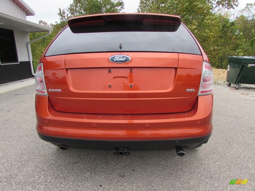 2007 Edge SEL Plus - Blazing Copper Metallic / Charcoal Black photo #4