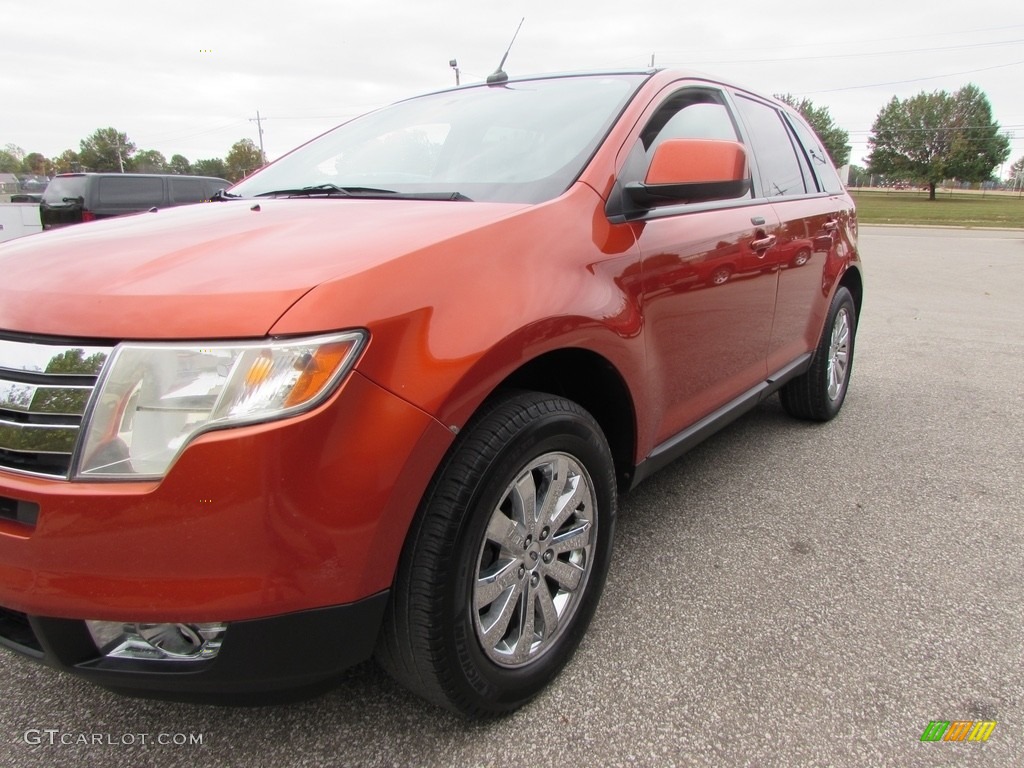2007 Edge SEL Plus - Blazing Copper Metallic / Charcoal Black photo #6