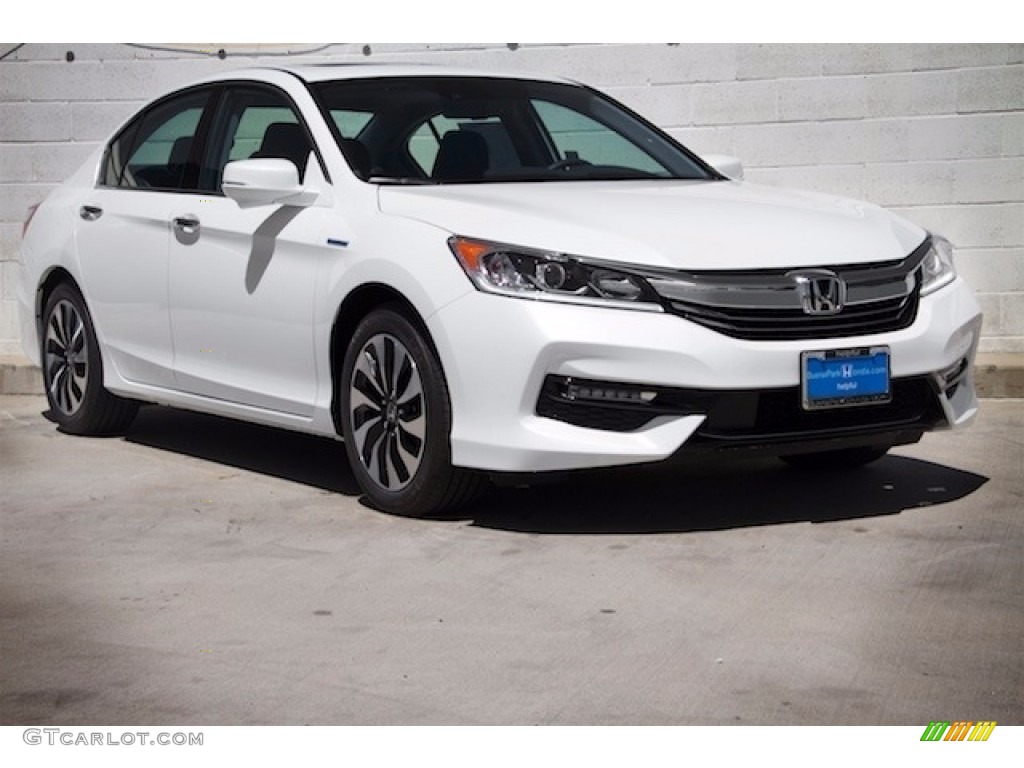 2017 Accord Hybrid EX-L Sedan - White Orchid Pearl / Black photo #1