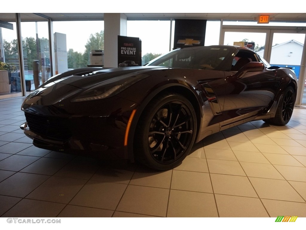 2017 Corvette Grand Sport Coupe - Black Rose Metallic / Kalahari photo #2
