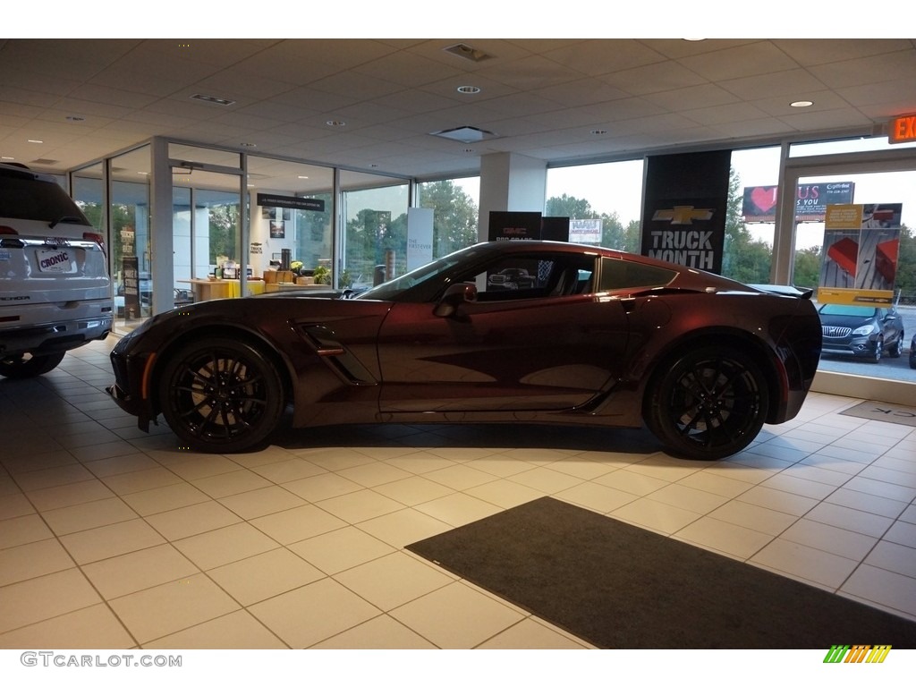 Black Rose Metallic 2017 Chevrolet Corvette Grand Sport Coupe Exterior Photo #116438146