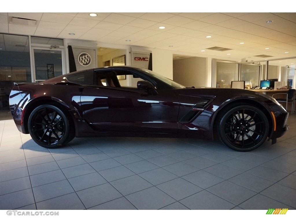 2017 Corvette Grand Sport Coupe - Black Rose Metallic / Kalahari photo #6