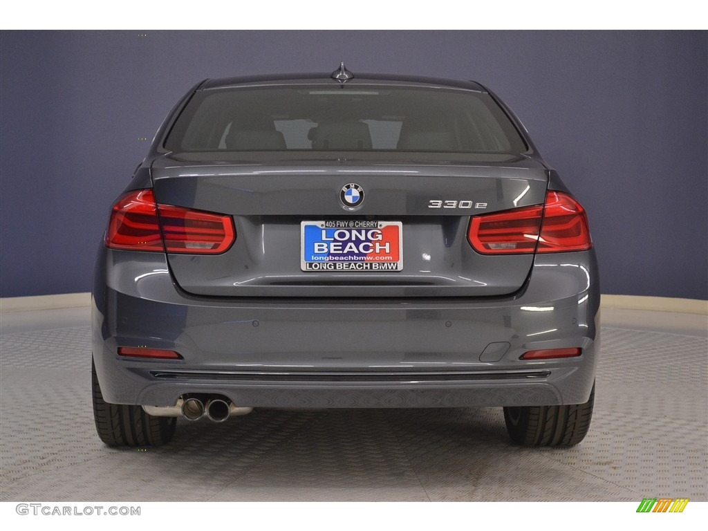 2017 3 Series 330e iPerfomance Sedan - Mineral Grey Metallic / Black photo #5