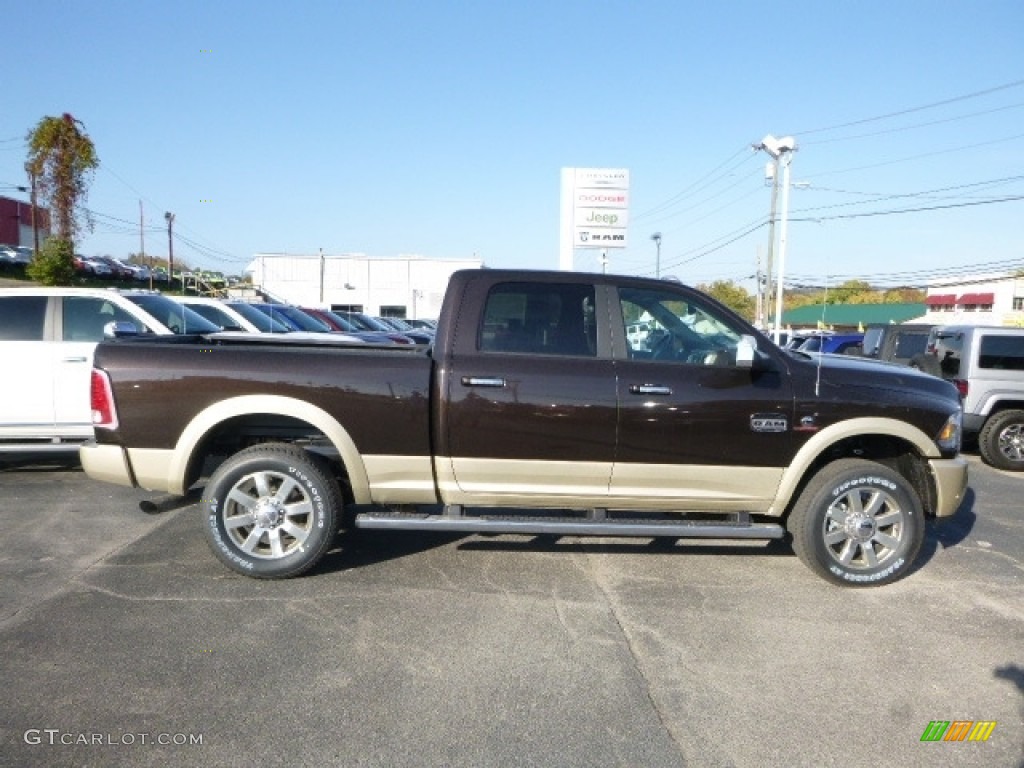 Luxury Brown Pearl 2017 Ram 2500 Laramie Longhorn Crew Cab 4x4 Exterior Photo #116443256