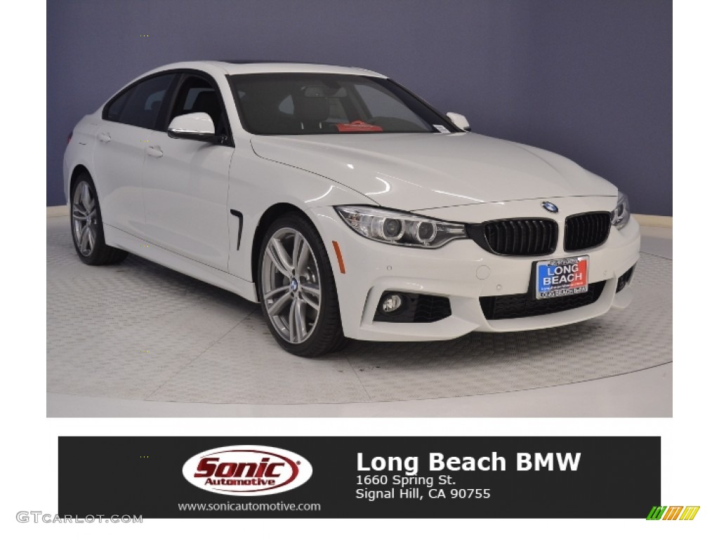 2017 4 Series 440i Gran Coupe - Alpine White / Black photo #1