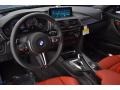 2017 BMW M3 Sakhir Orange/Black Interior Prime Interior Photo