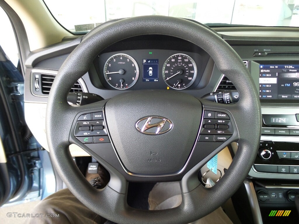 2017 Hyundai Sonata Sport Beige Steering Wheel Photo #116445415