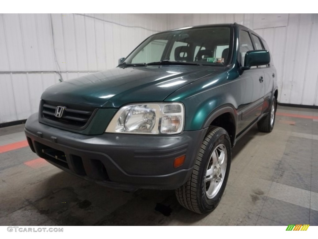 2001 CR-V EX 4WD - Clover Green Pearl / Dark Gray photo #3