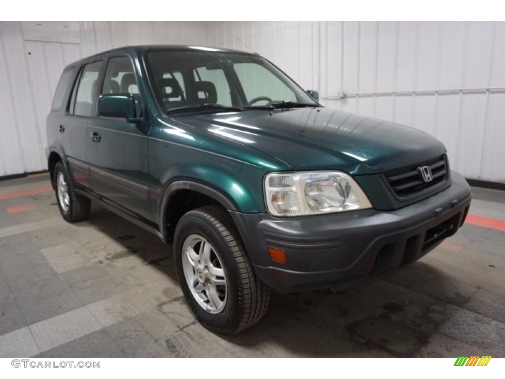 2001 CR-V EX 4WD - Clover Green Pearl / Dark Gray photo #5