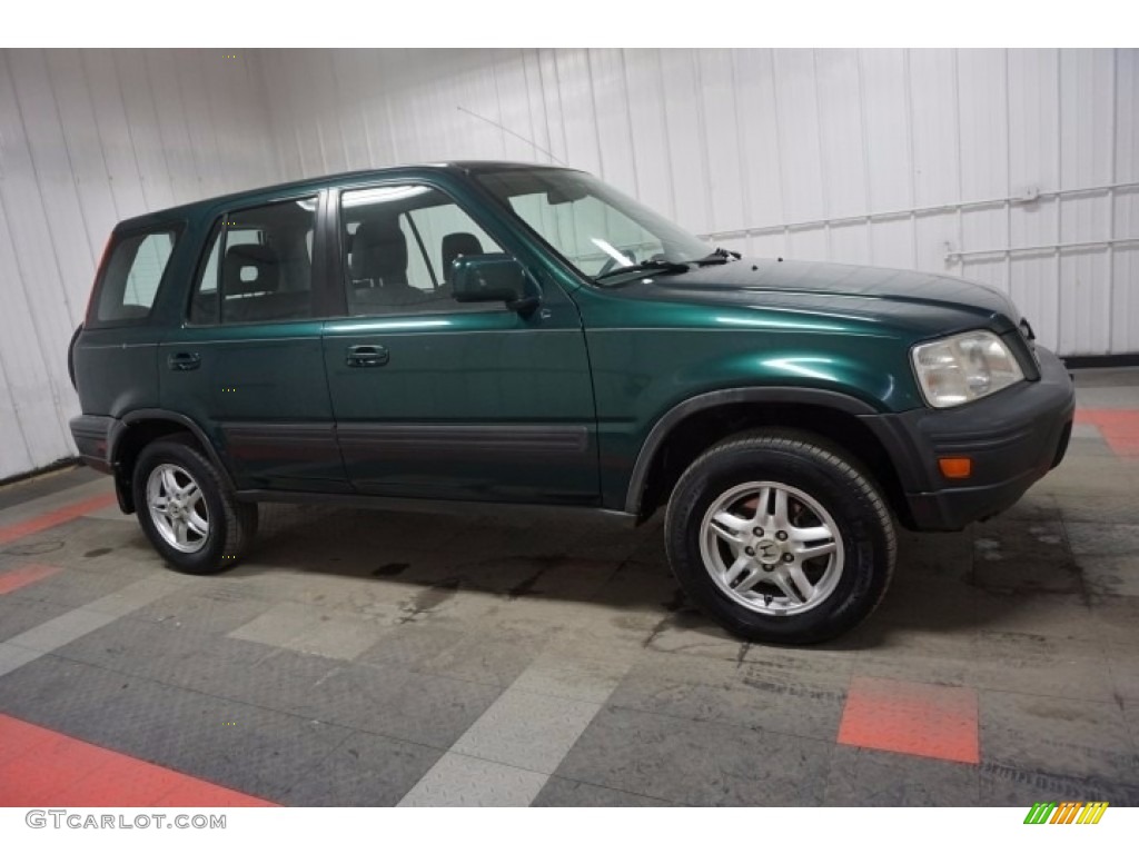 2001 CR-V EX 4WD - Clover Green Pearl / Dark Gray photo #6