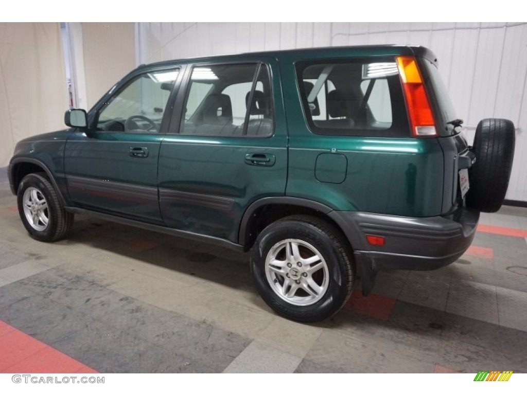2001 CR-V EX 4WD - Clover Green Pearl / Dark Gray photo #11