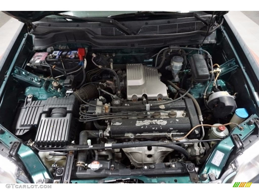 2001 CR-V EX 4WD - Clover Green Pearl / Dark Gray photo #37