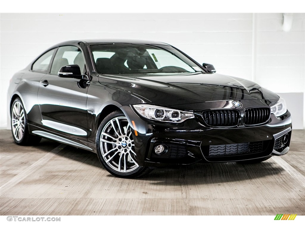 2017 4 Series 430i Coupe - Black Sapphire Metallic / Black photo #12