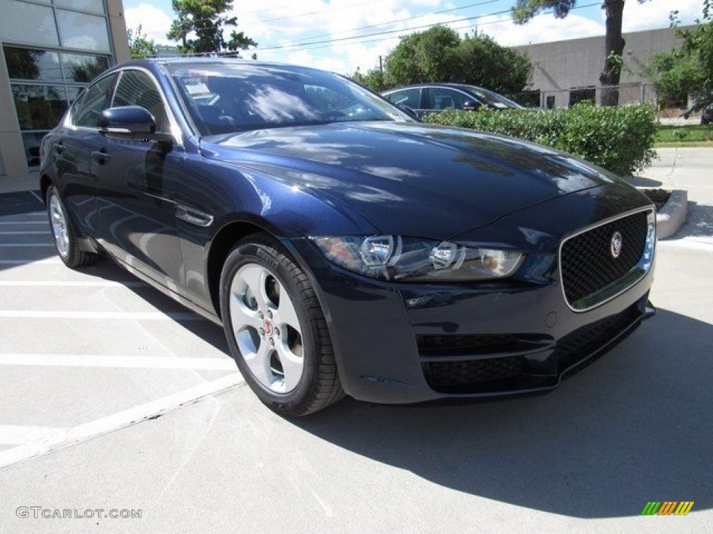Dark Sapphire Blue 2017 Jaguar XE 25t Exterior Photo #116452696