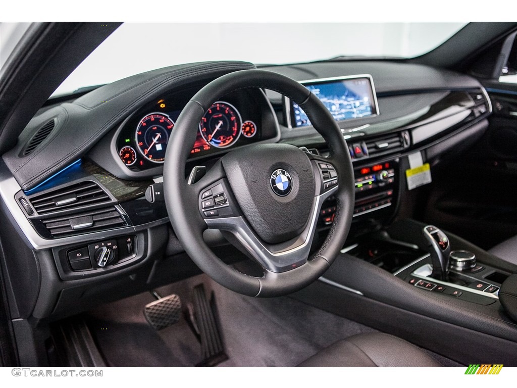 2017 BMW X6 xDrive35i Black Dashboard Photo #116453761