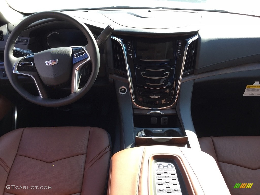 2017 Cadillac Escalade ESV Premium Luxury 4WD Kona Brown Dashboard Photo #116453839