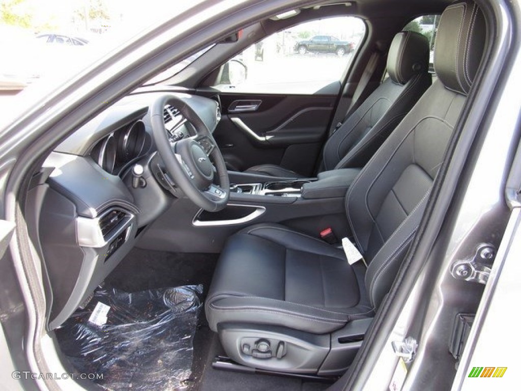 Jet Interior 2017 Jaguar F-PACE 35t AWD R-Sport Photo #116453896