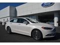 2017 White Platinum Ford Fusion SE  photo #1