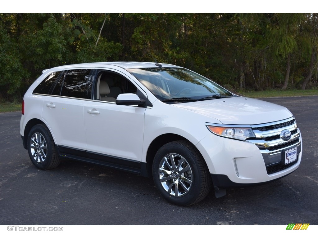 2012 Edge Limited EcoBoost - White Platinum Metallic Tri-Coat / Medium Light Stone photo #1