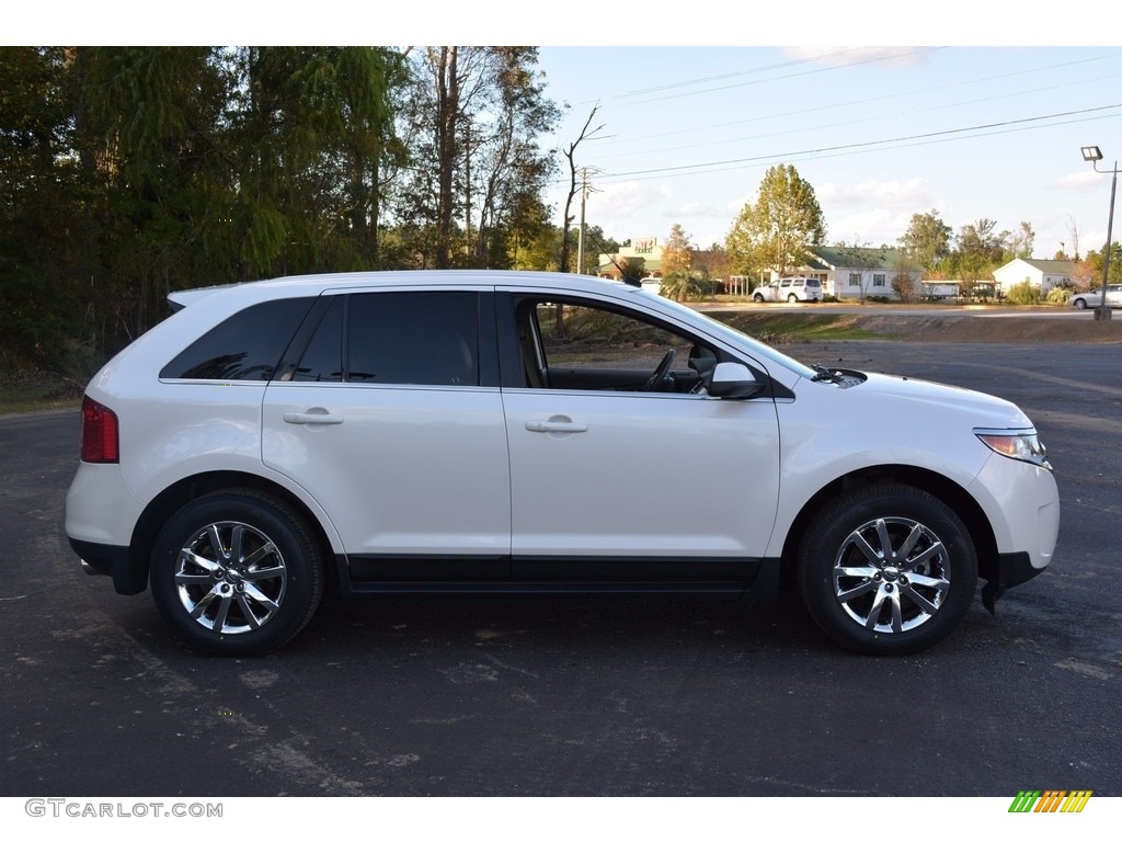 2012 Edge Limited EcoBoost - White Platinum Metallic Tri-Coat / Medium Light Stone photo #2