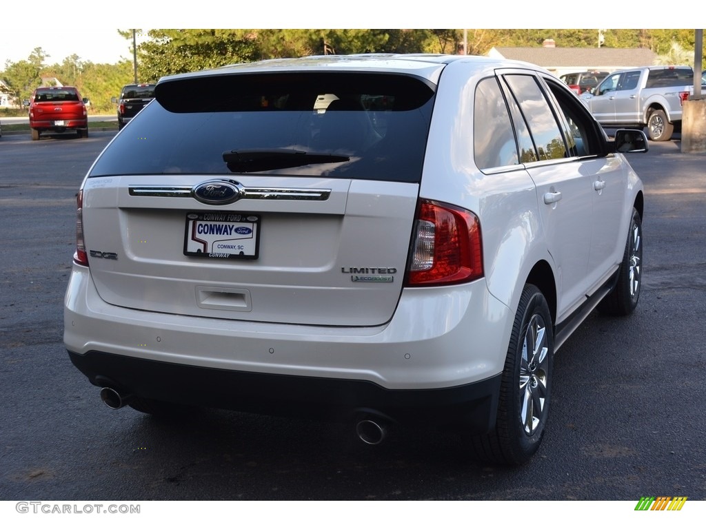 2012 Edge Limited EcoBoost - White Platinum Metallic Tri-Coat / Medium Light Stone photo #3