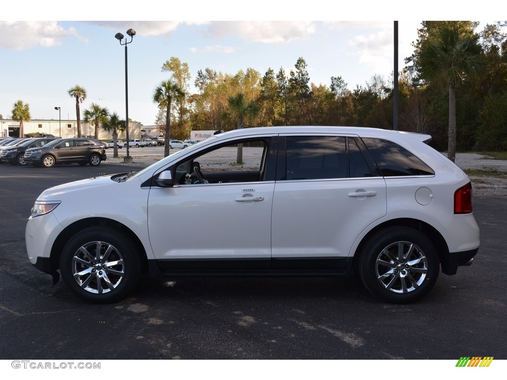 2012 Edge Limited EcoBoost - White Platinum Metallic Tri-Coat / Medium Light Stone photo #10
