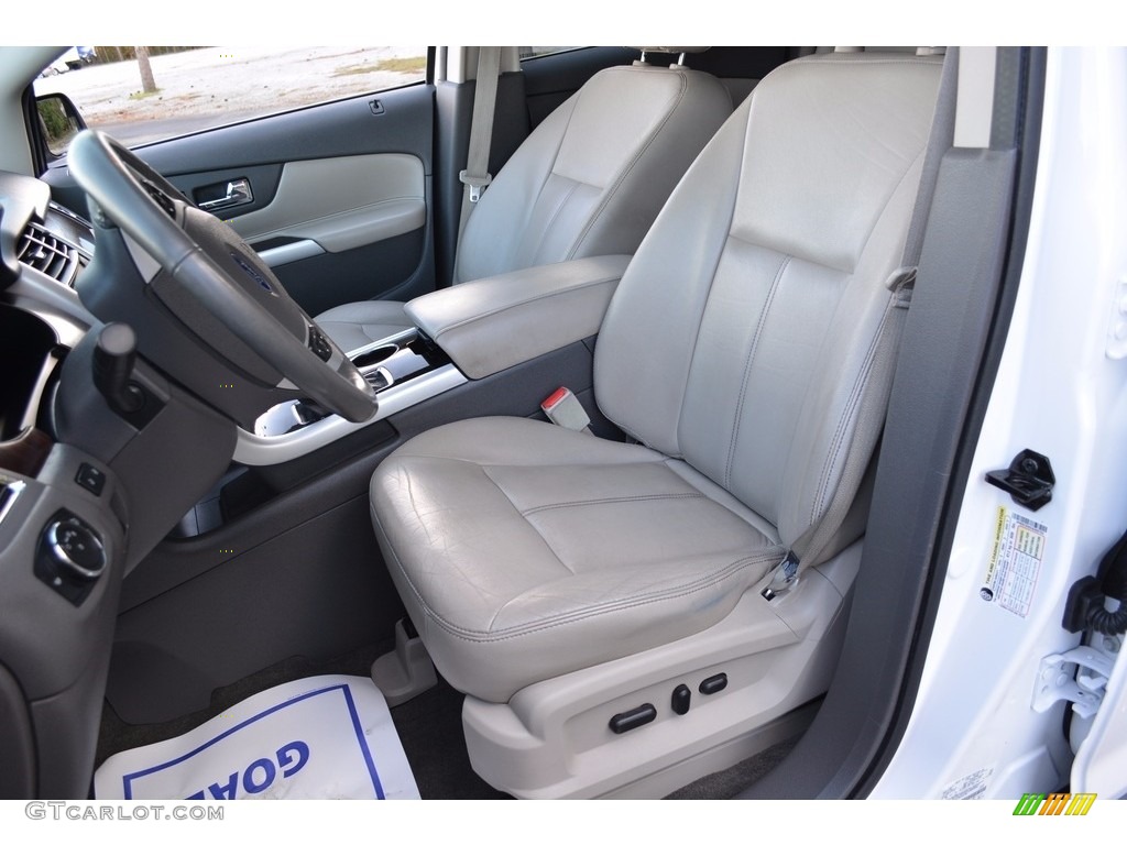 2012 Edge Limited EcoBoost - White Platinum Metallic Tri-Coat / Medium Light Stone photo #17