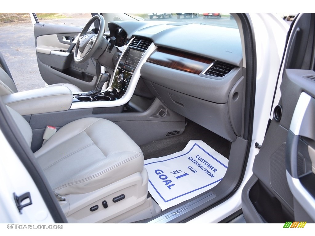2012 Edge Limited EcoBoost - White Platinum Metallic Tri-Coat / Medium Light Stone photo #20
