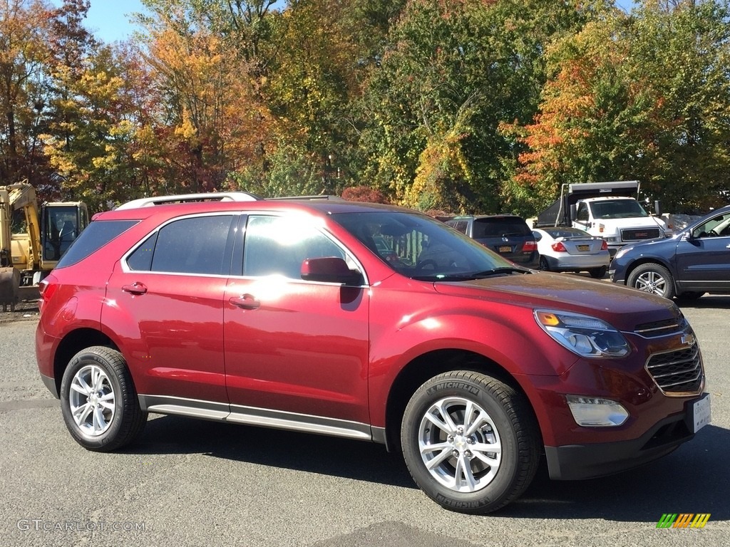 2017 Equinox LT AWD - Siren Red Tintcoat / Jet Black photo #3