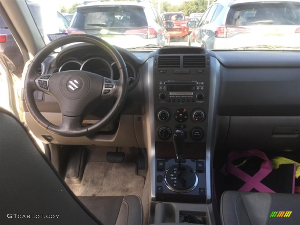 2007 Grand Vitara Luxury 4x4 - White Pearl / Beige photo #8