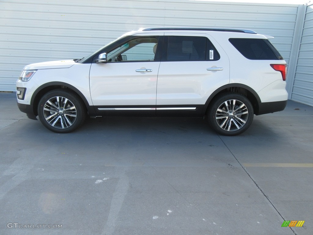 2017 Explorer Platinum 4WD - White Platinum / Medium Soft Ceramic photo #6