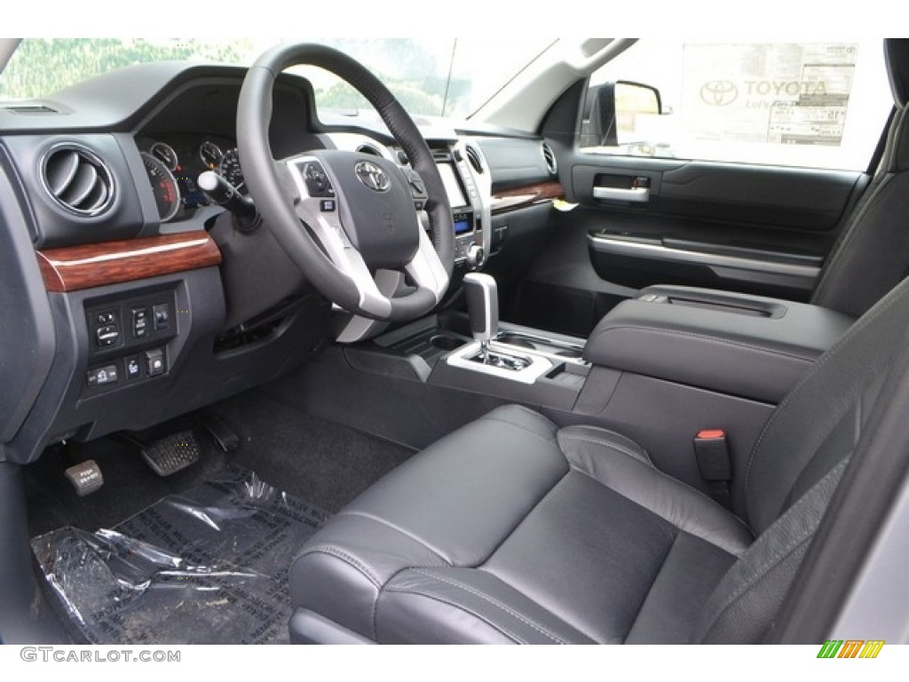 Black Interior 2017 Toyota Tundra Limited CrewMax 4x4 Photo #116460694