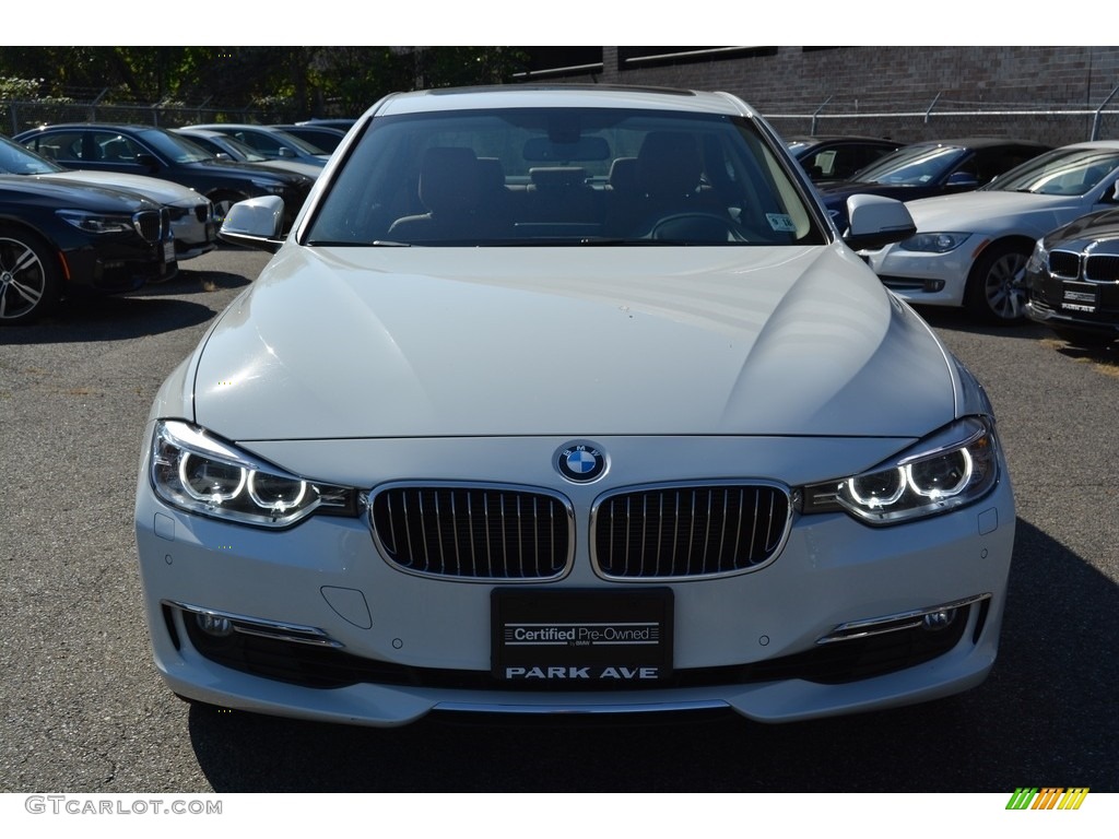 2013 3 Series 328i xDrive Sedan - Alpine White / Saddle Brown photo #8