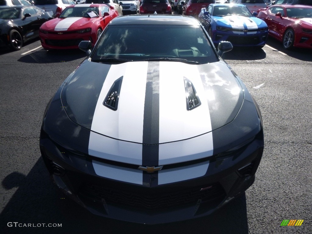 2017 Camaro SS Coupe - Nightfall Gray Metallic / Adrenaline Red photo #2